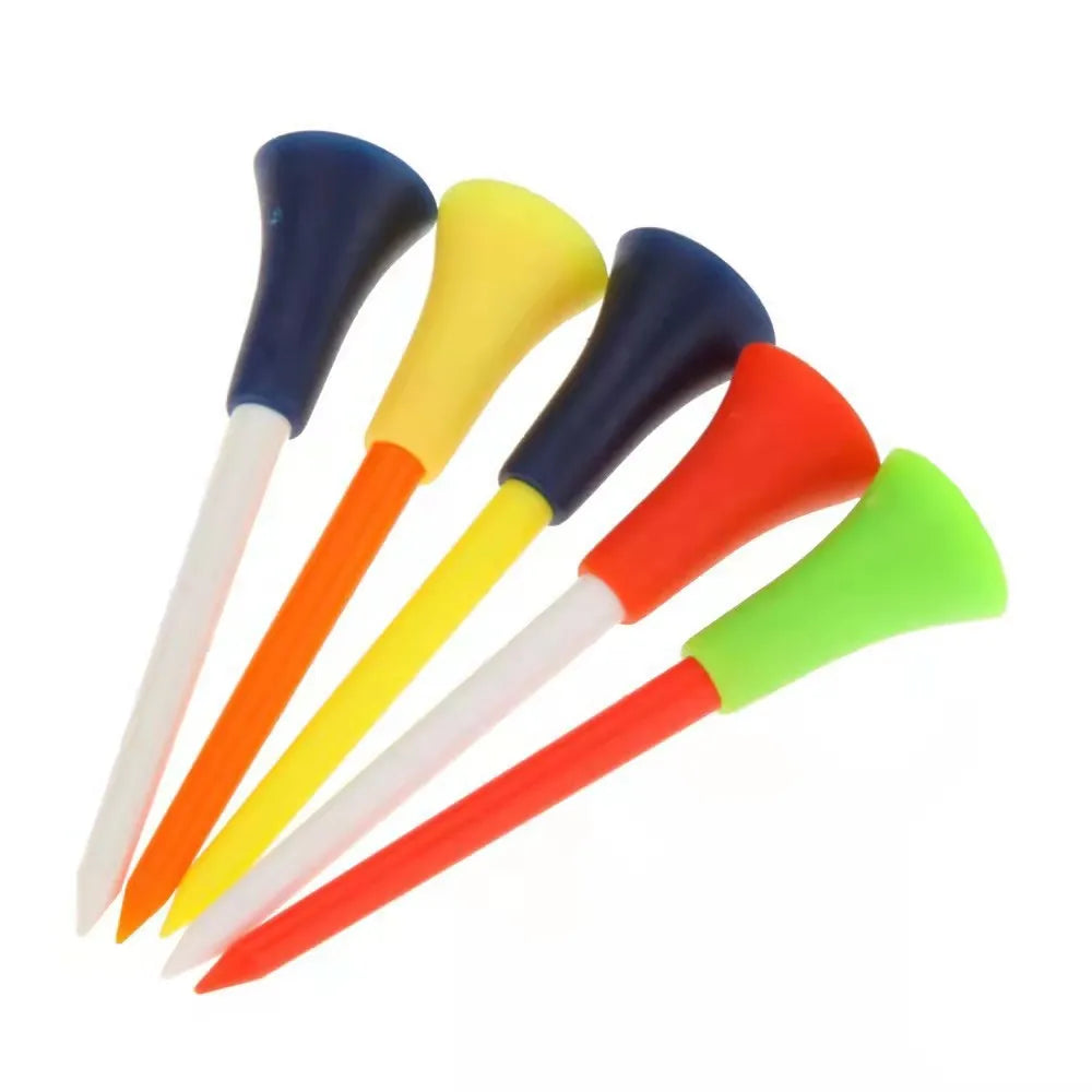 50pcs Golf Tees Rubber Holder 8.3cm 7cm 5.4cm Durable Sporting Goods Golf Auxiliary Accessories