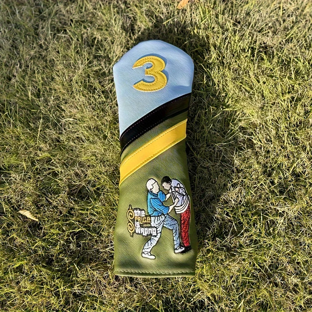 1pc/4pcs Funny Design Cover For Various Club, Golf Club Head Cover, Golf Accessories