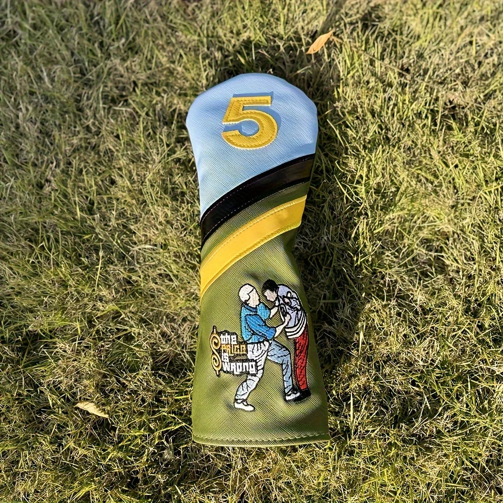 1pc/4pcs Funny Design Cover For Various Club, Golf Club Head Cover, Golf Accessories
