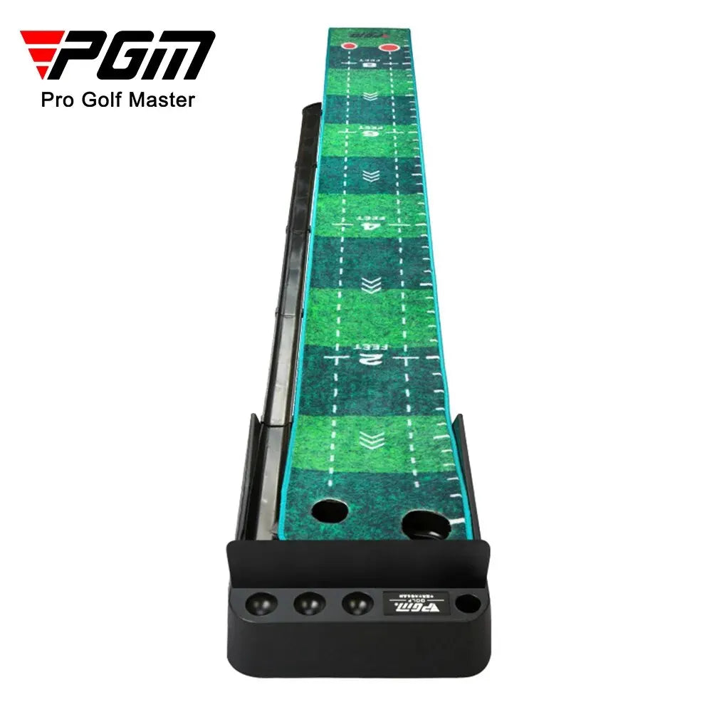 PGM TL021 3M Golf Putting Mat Golf Putter Trainer Green Carpet Practice Set Ball Return Mini Golf Putting Green Fairway Mat