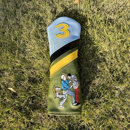 1pc/4pcs Funny Design Cover For Various Club, Golf Club Head Cover, Golf Accessories