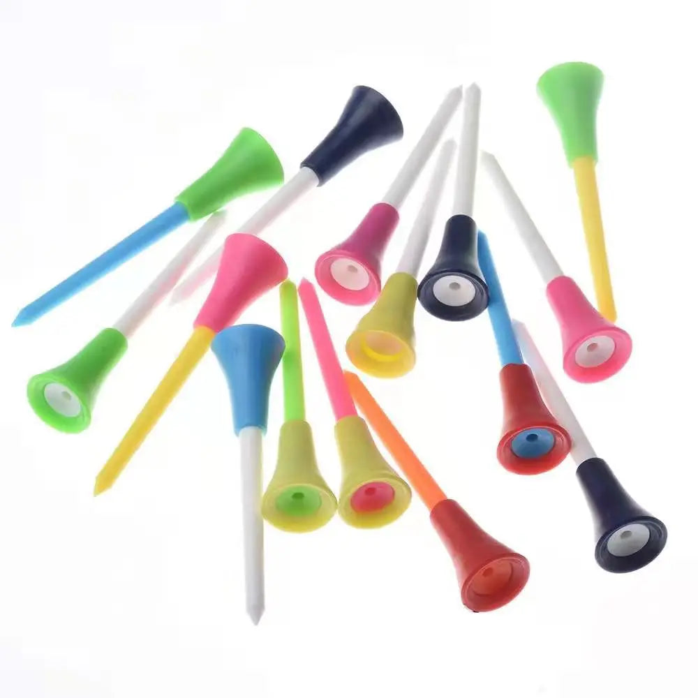 50pcs Golf Tees Rubber Holder 8.3cm 7cm 5.4cm Durable Sporting Goods Golf Auxiliary Accessories