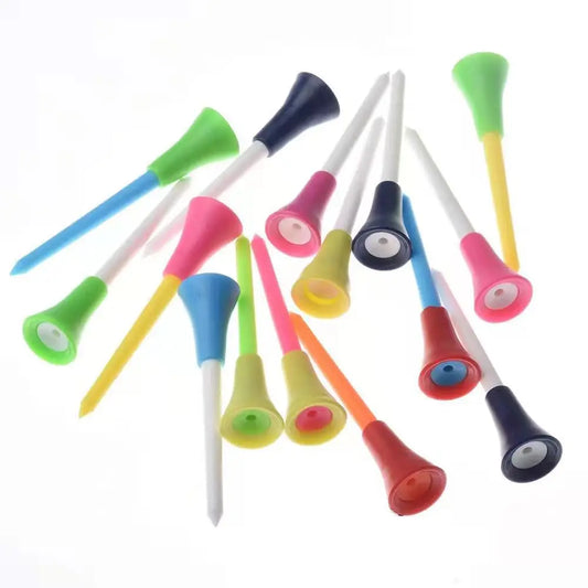 50pcs Golf Tees Rubber Holder 8.3cm 7cm 5.4cm Durable Sporting Goods Golf Auxiliary Accessories