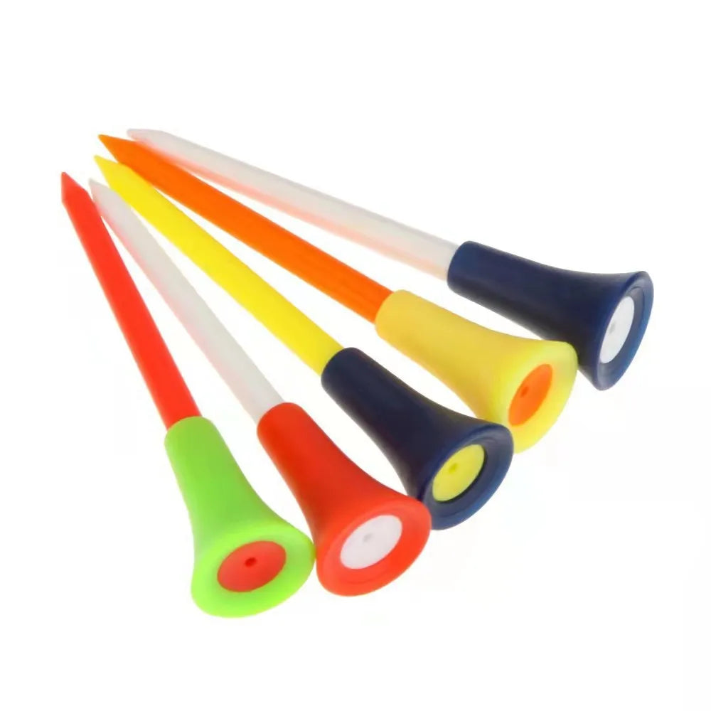 50pcs Golf Tees Rubber Holder 8.3cm 7cm 5.4cm Durable Sporting Goods Golf Auxiliary Accessories