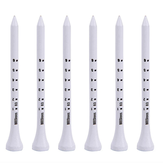 50pcs Premium Wooden Golf Tees with Height Markers - Non-slip Design for Perfect Ball Position Durable Golf Accessories