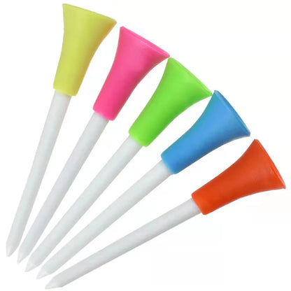 50pcs Golf Tees Rubber Holder 8.3cm 7cm 5.4cm Durable Sporting Goods Golf Auxiliary Accessories